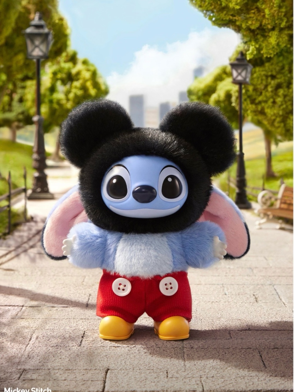 PopMart Stitch Adventure Series Vinyl Plush Pendant (Mickey Stitch)